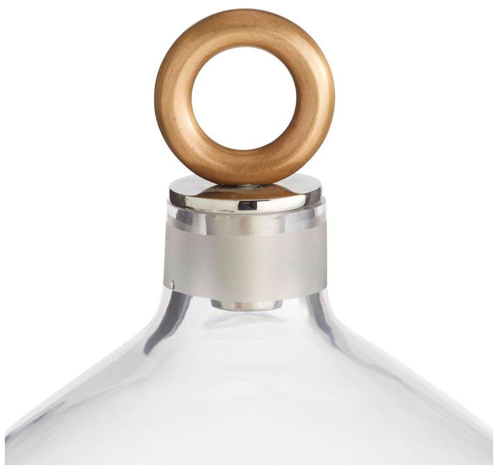 Image 5 Arteriors  Hancock Decanters, Set of 2 Clear Antique Brass more views