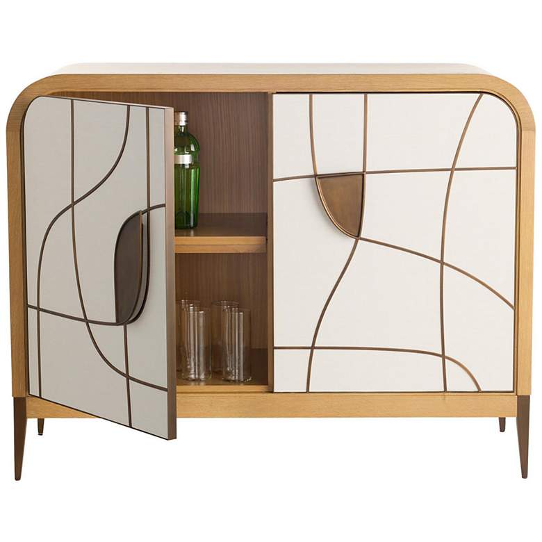 Image 2 Arteriors Hardin Cabinet Oyster more views