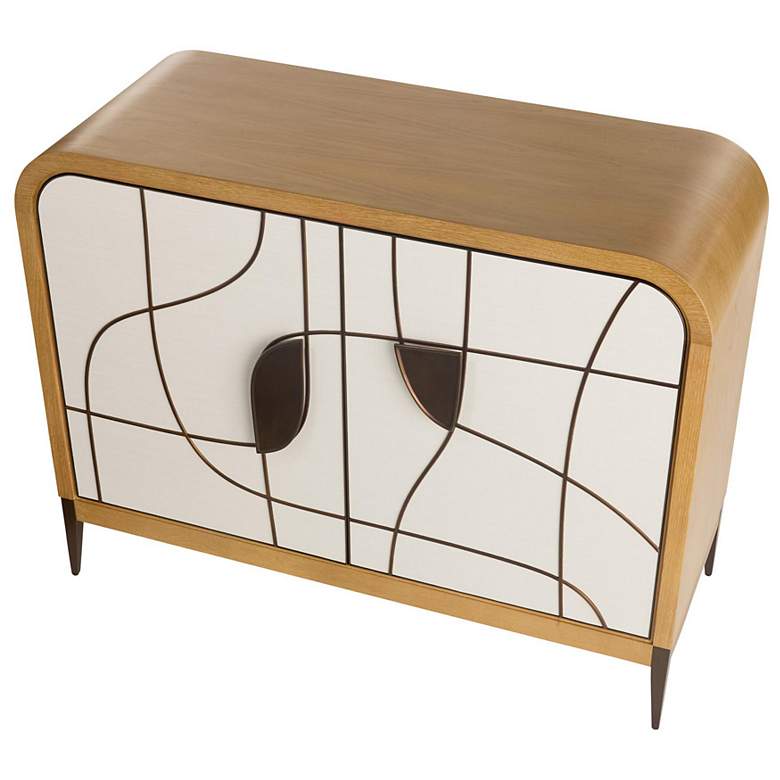 Image 7 Arteriors Hardin Cabinet Oyster more views