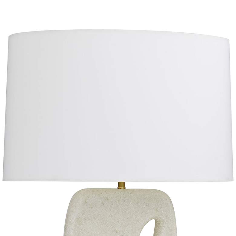 Image 3 Arteriors- Harleen Lamp- 30.5" White Ricestone, Graphite Ricestone more views