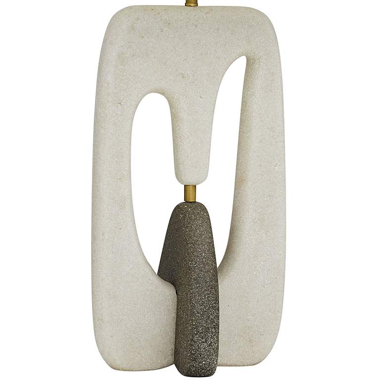 Image 4 Arteriors- Harleen Lamp- 30.5" White Ricestone, Graphite Ricestone more views