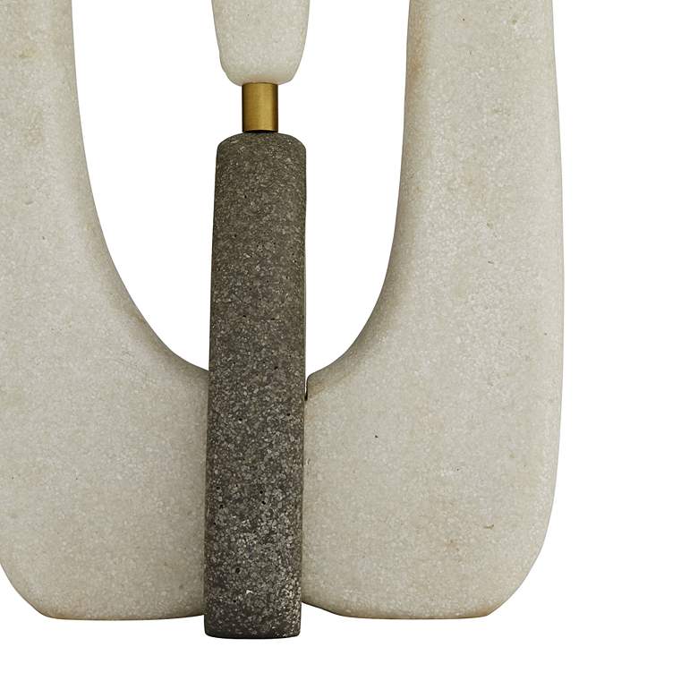 Image 5 Arteriors- Harleen Lamp- 30.5" White Ricestone, Graphite Ricestone more views