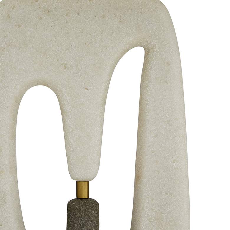 Image 6 Arteriors- Harleen Lamp- 30.5" White Ricestone, Graphite Ricestone more views