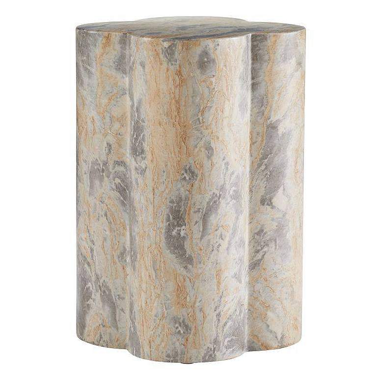 Image 2 Arteriors Harlow Accent Table Sahara Faux Marble