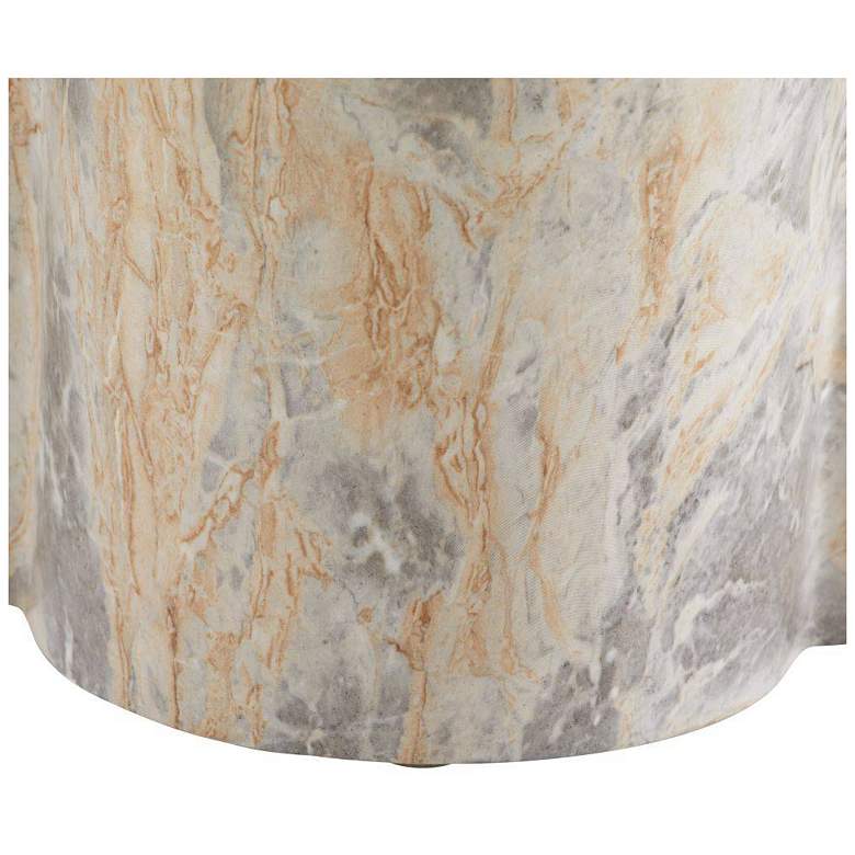 Image 5 Arteriors Harlow Accent Table Sahara Faux Marble more views