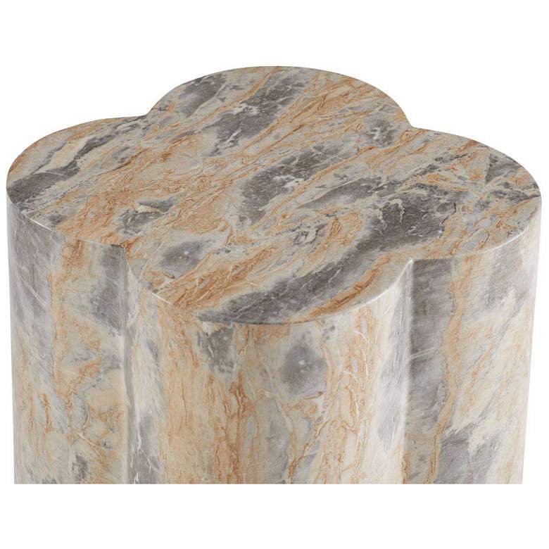 Image 6 Arteriors Harlow Accent Table Sahara Faux Marble more views