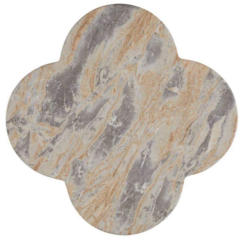 Image 7 Arteriors Harlow Accent Table Sahara Faux Marble more views