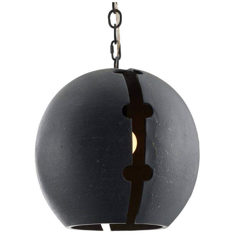 Image 2 Arteriors  Hartland Pendant 16" Matte Charcoal