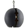 2_Arteriors  Hartland Pendant 16" Matte Charcoal