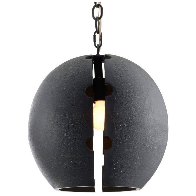 Image 3 Arteriors  Hartland Pendant 16" Matte Charcoal more views