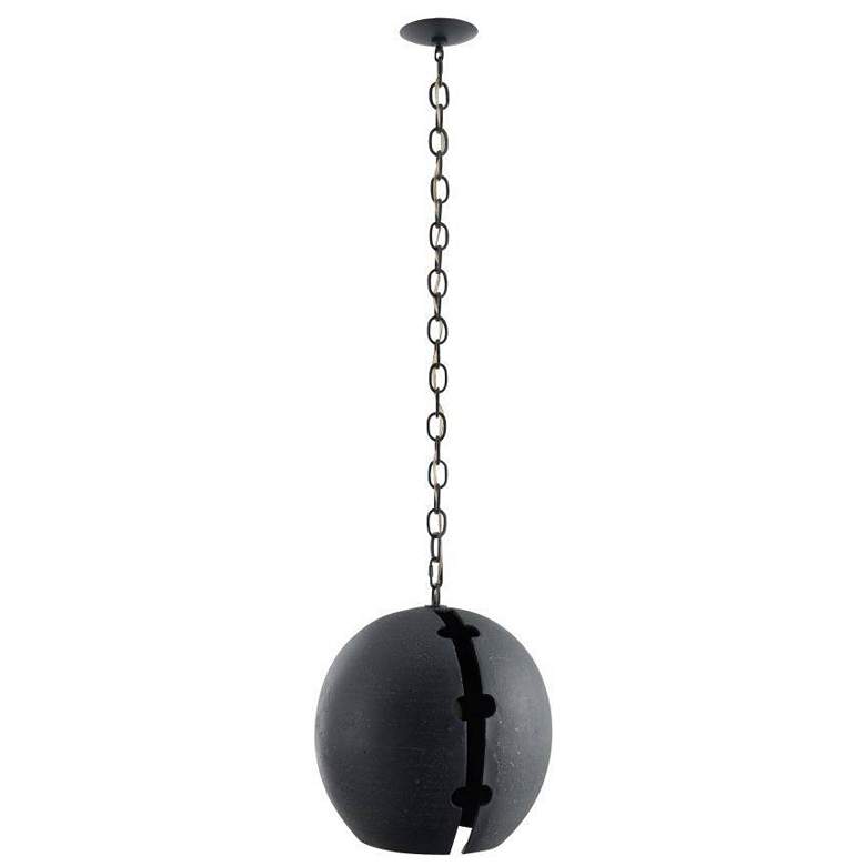 Image 5 Arteriors  Hartland Pendant 16" Matte Charcoal more views