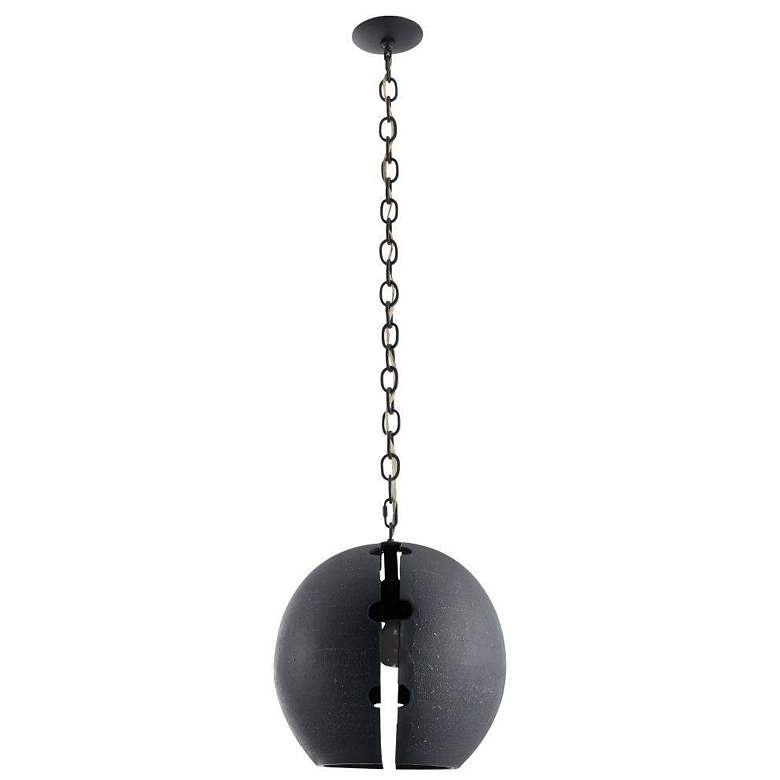 Image 6 Arteriors  Hartland Pendant 16" Matte Charcoal more views