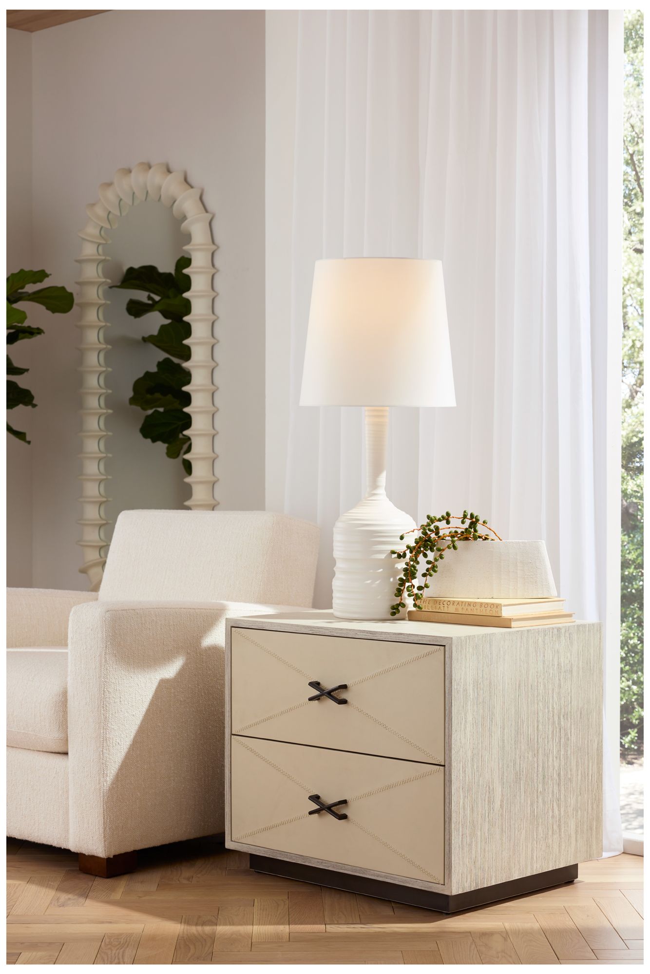 Arteriors Hartzel Side Table Smoke