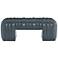 Arteriors Hastings Bench Distressed Storm Leather