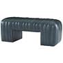 3_Arteriors Hastings Bench Distressed Storm Leather more views