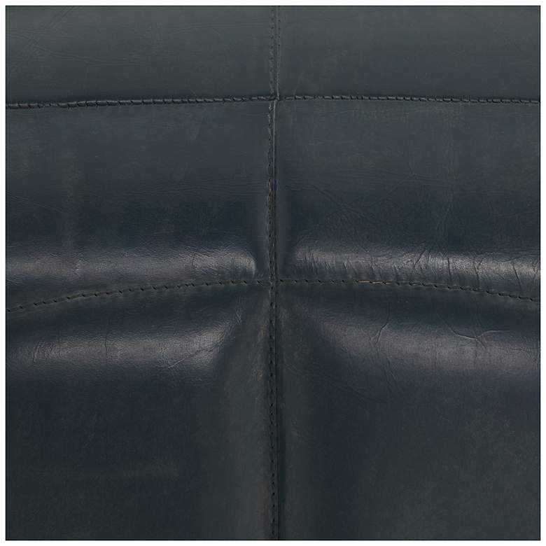 Image 5 Arteriors Hastings Bench Distressed Storm Leather more views