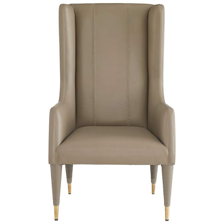 Image 4 Arteriors Hawthorne Host Chair Dove Leather more views