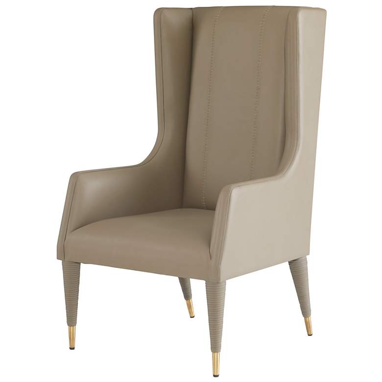 Image 5 Arteriors Hawthorne Host Chair Dove Leather more views