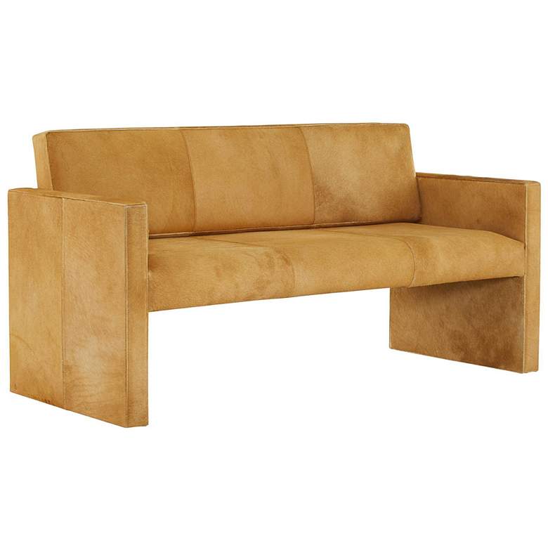 Image 1 Arteriors Haylock Settee Tawny Hide