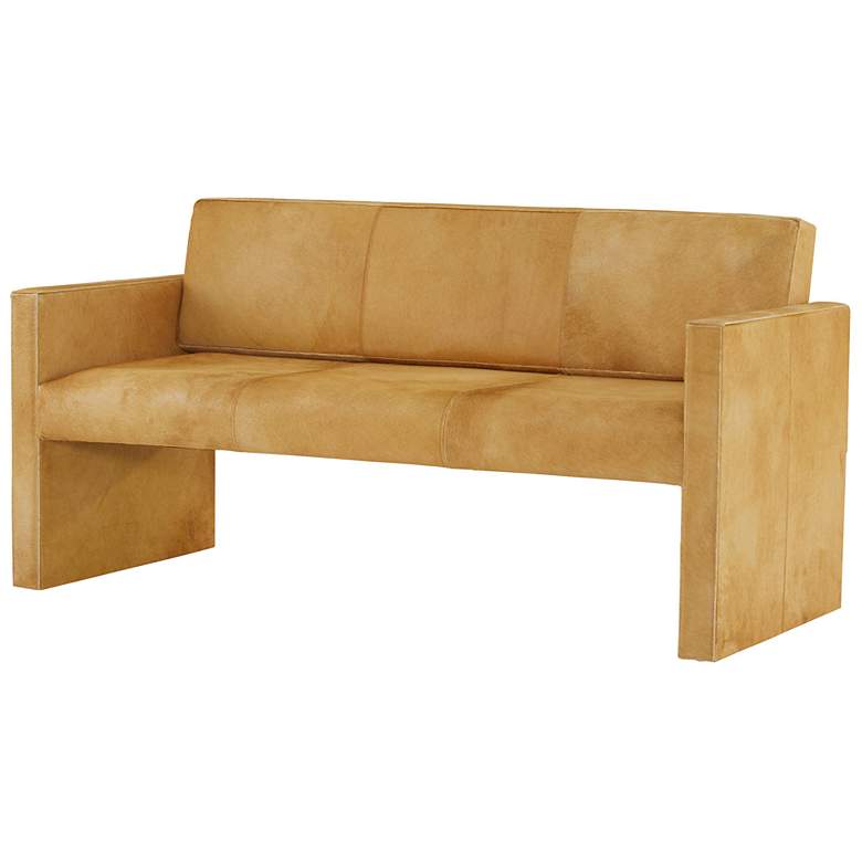 Image 2 Arteriors Haylock Settee Tawny Hide more views