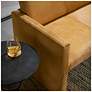7_Arteriors Haylock Settee Tawny Hide more views