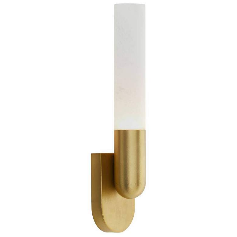 Image 2 Arteriors Haynes Sconce 20" White Antique Brass