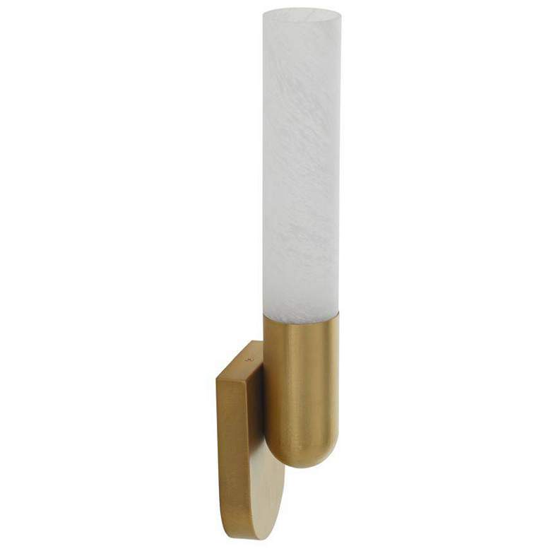 Image 4 Arteriors Haynes Sconce 20" White Antique Brass more views