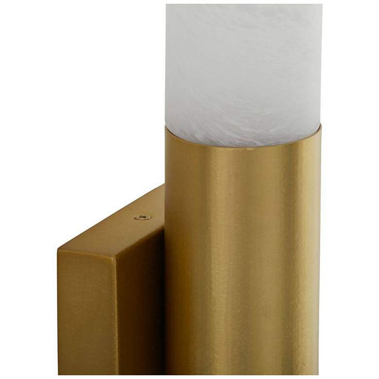 Image 5 Arteriors Haynes Sconce 20" White Antique Brass more views