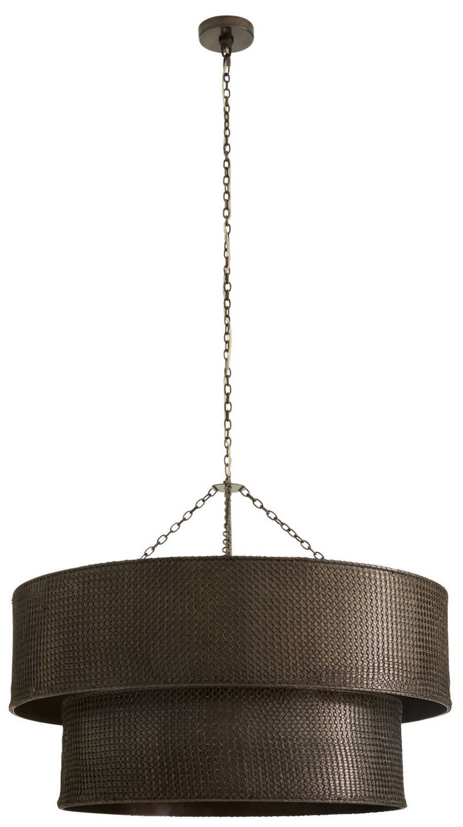 Image 2 Arteriors Hecche Chandelier 35" Carbon more views