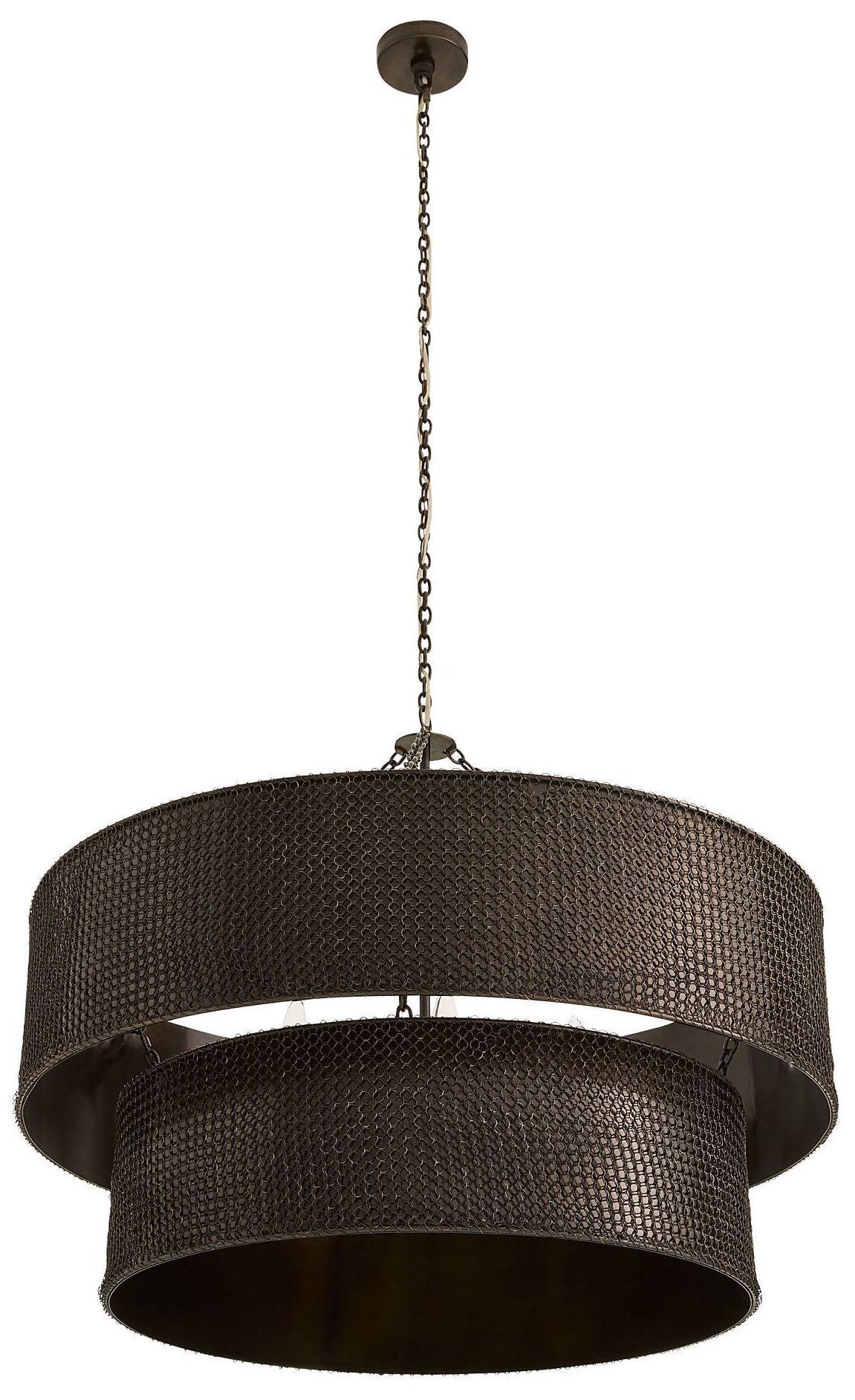 Image 4 Arteriors Hecche Chandelier 35" Carbon more views