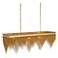 Arteriors  Heiress Linear Chandelier 48" Vintage Brass