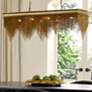 1_Arteriors  Heiress Linear Chandelier 48" Vintage Brass