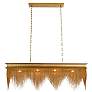 5_Arteriors  Heiress Linear Chandelier 48" Vintage Brass more views