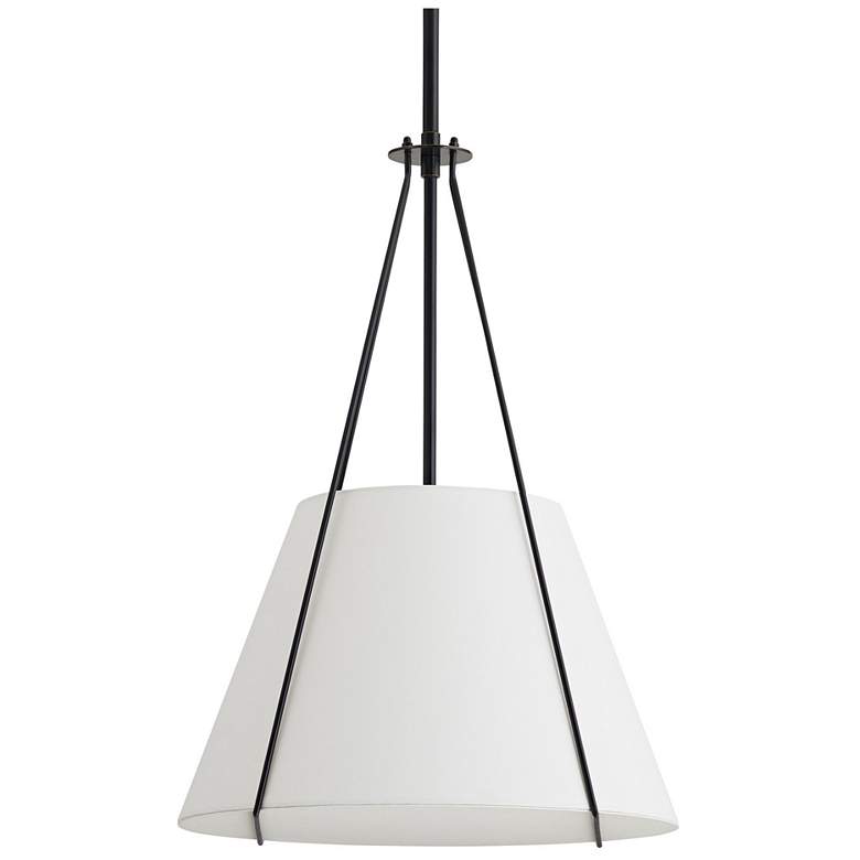 Image 1 Arteriors- Heloise Pendant- 18.5" Bronze, White Linen