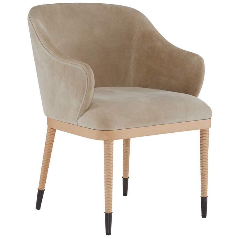 Image 1 Arteriors Hershel Dining Chair Taupe Suede