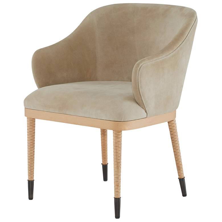 Image 3 Arteriors Hershel Dining Chair Taupe Suede more views