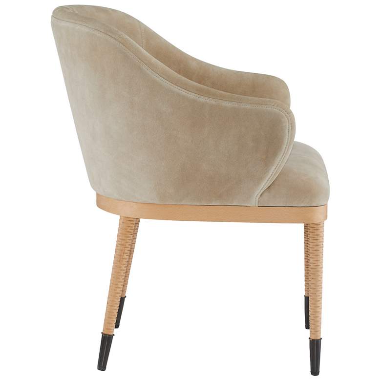 Image 4 Arteriors Hershel Dining Chair Taupe Suede more views