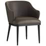 Arteriors Hershel Leather Dining Chair Dim Gray