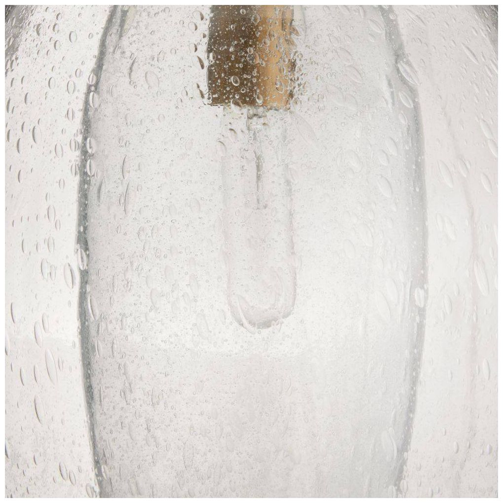 Arteriors  Hilary Pendant 11" Clear Vintage Brass