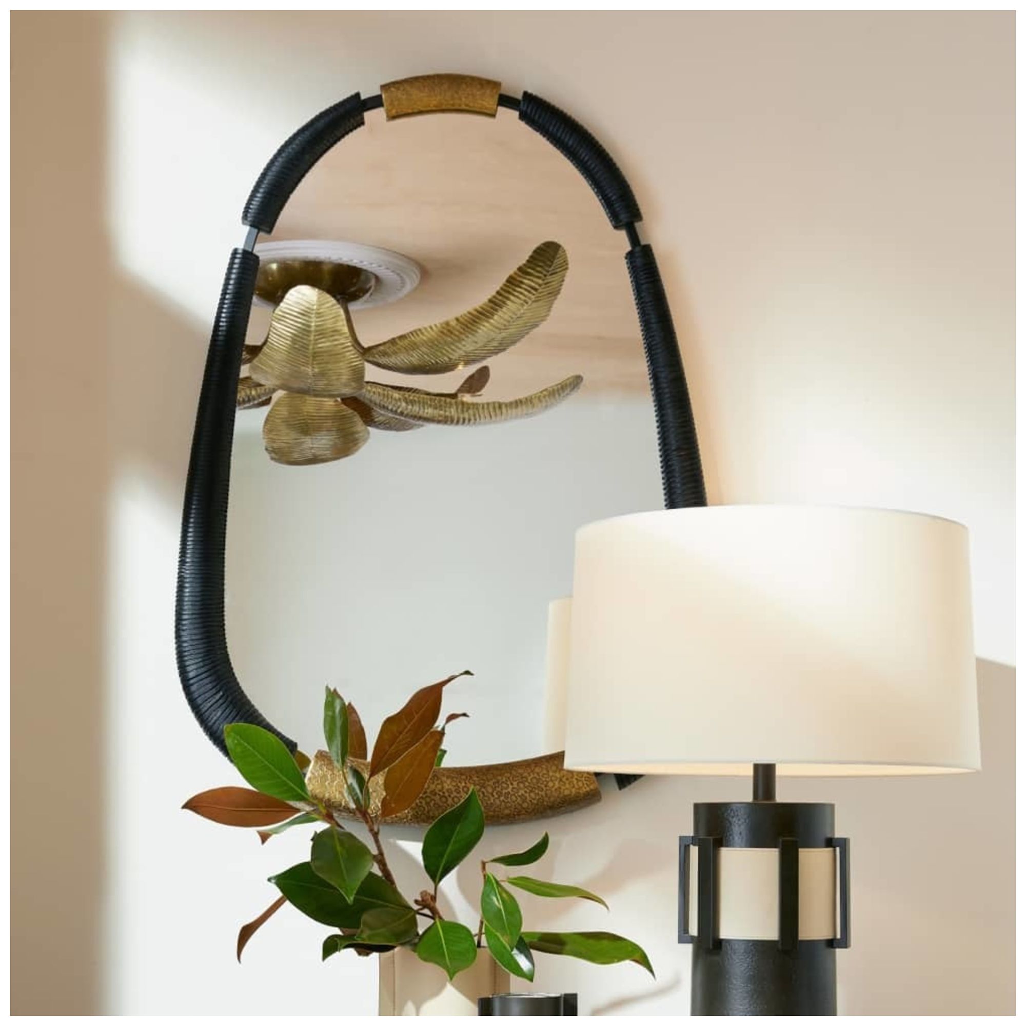 Arteriors  Hitchcock Mirror Ebony