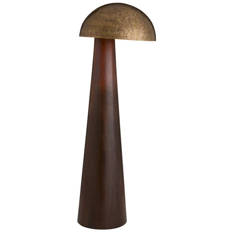 Image 1 Arteriors Hoffman Mango Wood Floor Lamp Umber