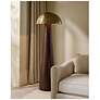 1_Arteriors Hoffman Mango Wood Floor Lamp Umber