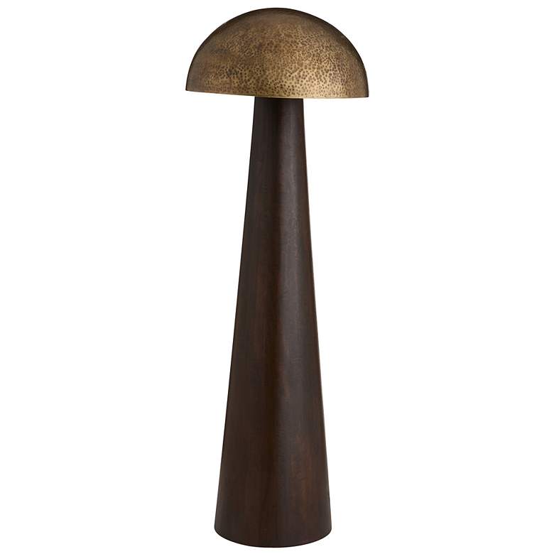 Image 3 Arteriors Hoffman Mango Wood Floor Lamp Umber more views