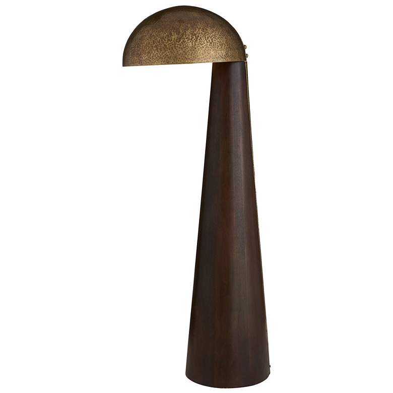 Image 4 Arteriors Hoffman Mango Wood Floor Lamp Umber more views