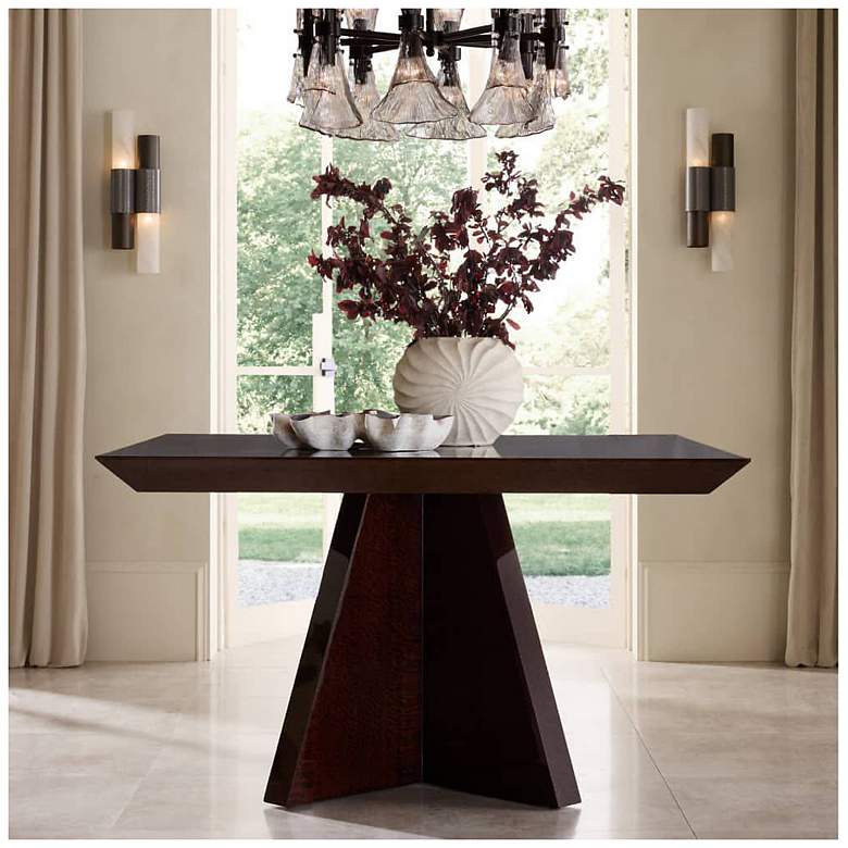 Image 1 Arteriors Hogarth Dining Table Dark Sienna