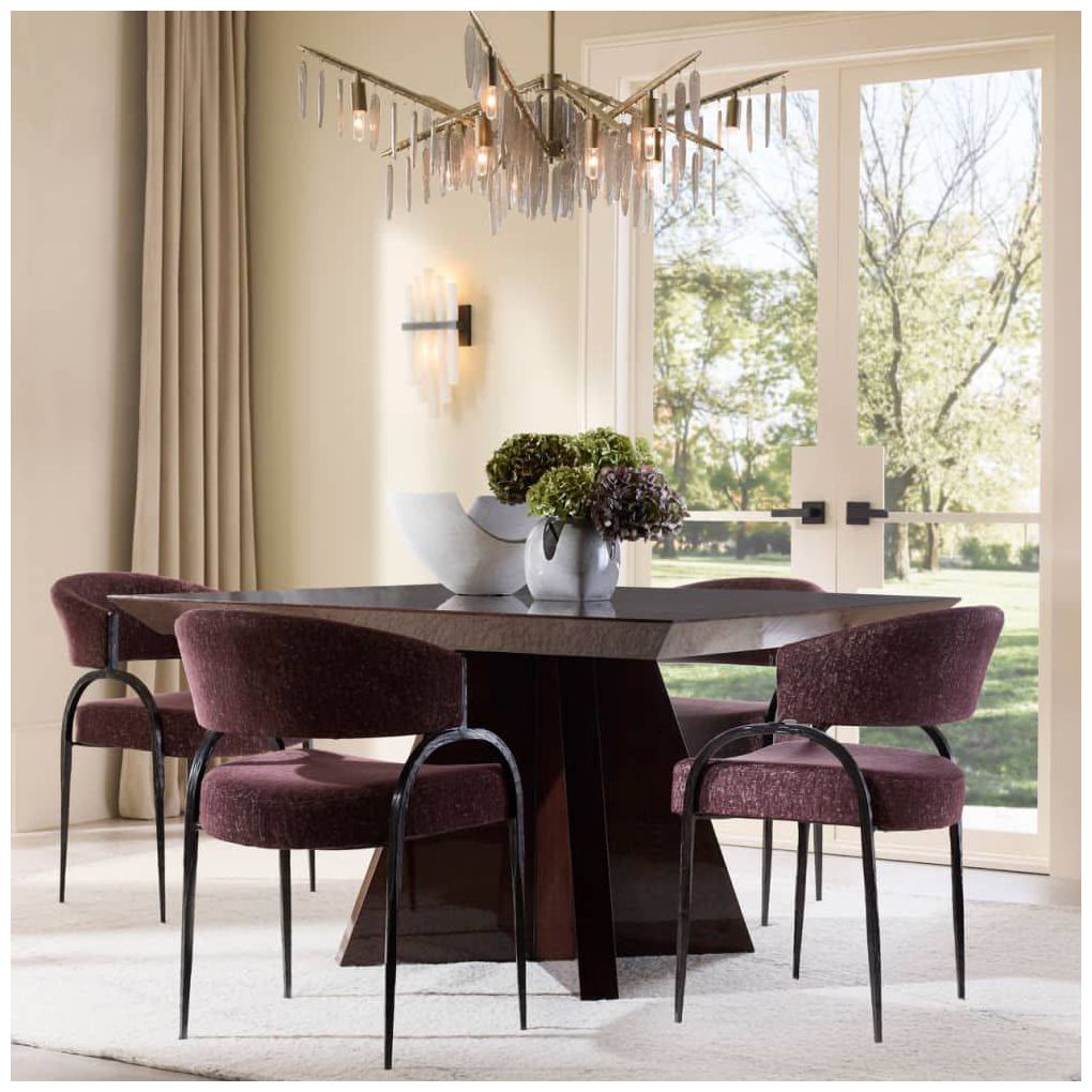 Arteriors  Hogarth Dining Table Dark Sienna
