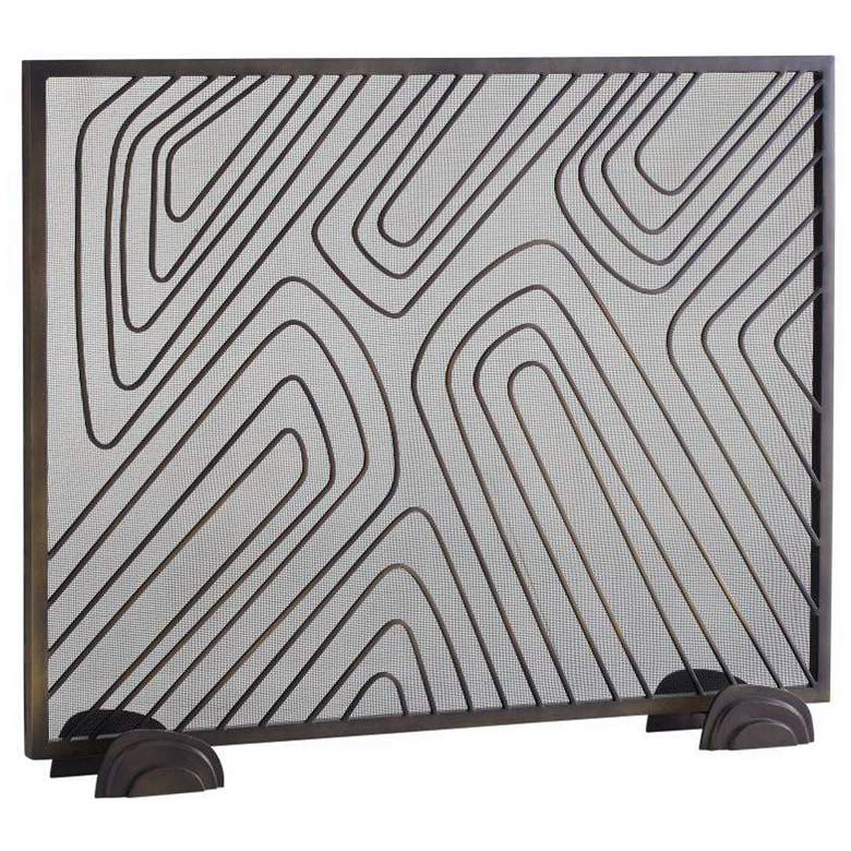 Image 1 Arteriors Holmes Firescreen Bronze