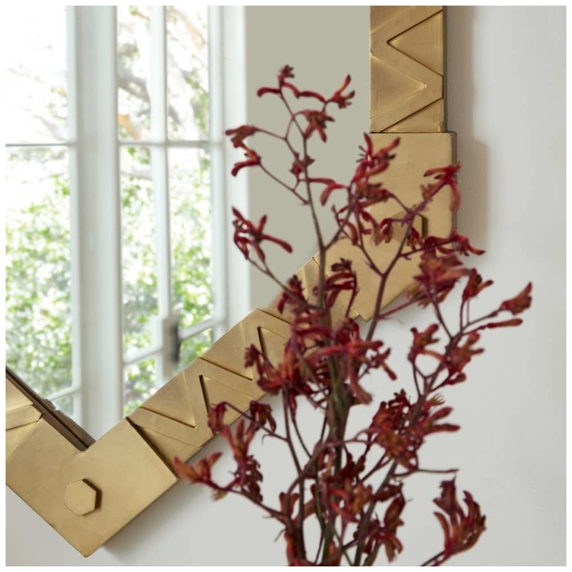 Arteriors  Holt Mirror Antique Brass