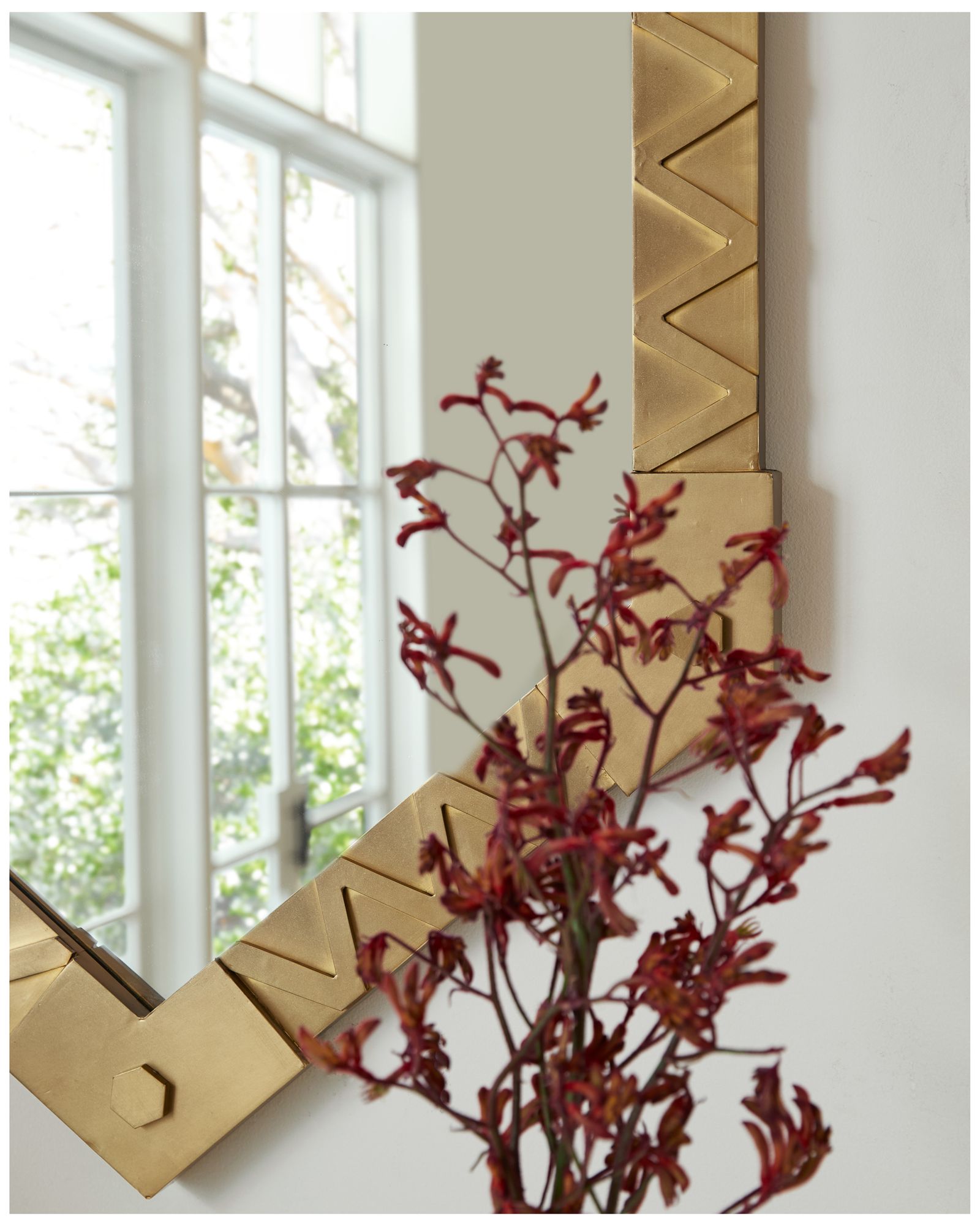 Arteriors  Holt Mirror Antique Brass