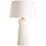 Arteriors Home 29" High Modern White Tassel Table Lamp